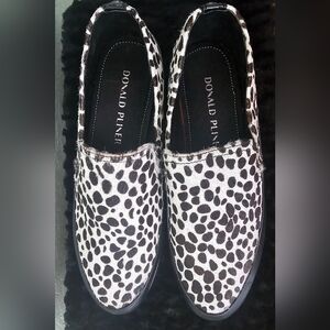 Donald J. Pliner Women's Black and White Slip-On Shoes